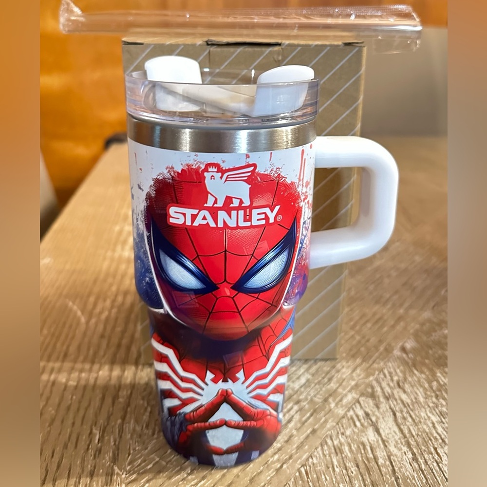 Stanley Red and White Spider Hero Mug